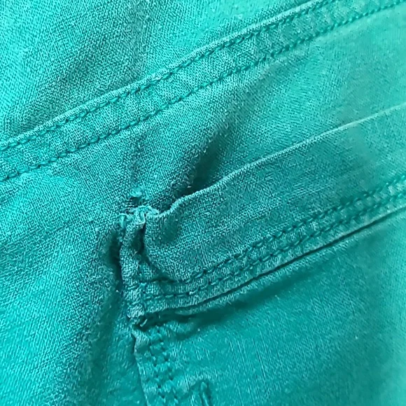 Sonoma Linen Blend Women's Teal Shorts Sz 6 - Picture 11 of 11